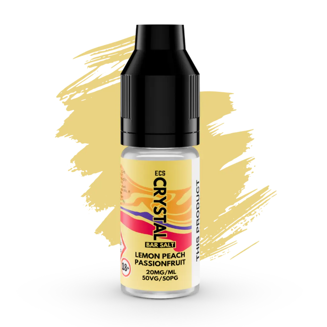 Lemon Peach Passionfruit Crystal Bar Salts - 10ml Nic Salt E-Liquid ECS Crystal