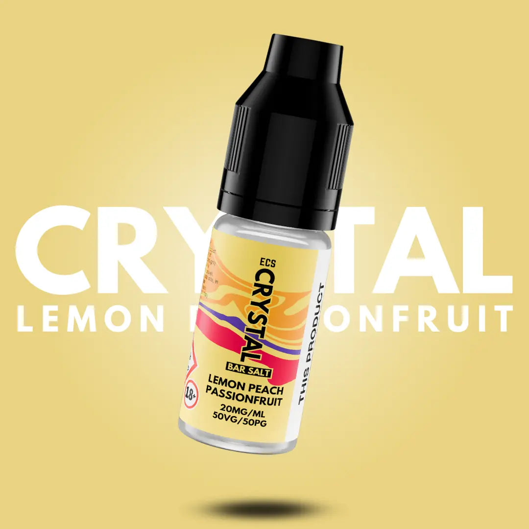 Lemon Peach Passionfruit Crystal Bar Salts - 10ml Nic Salt E-Liquid ECS Crystal