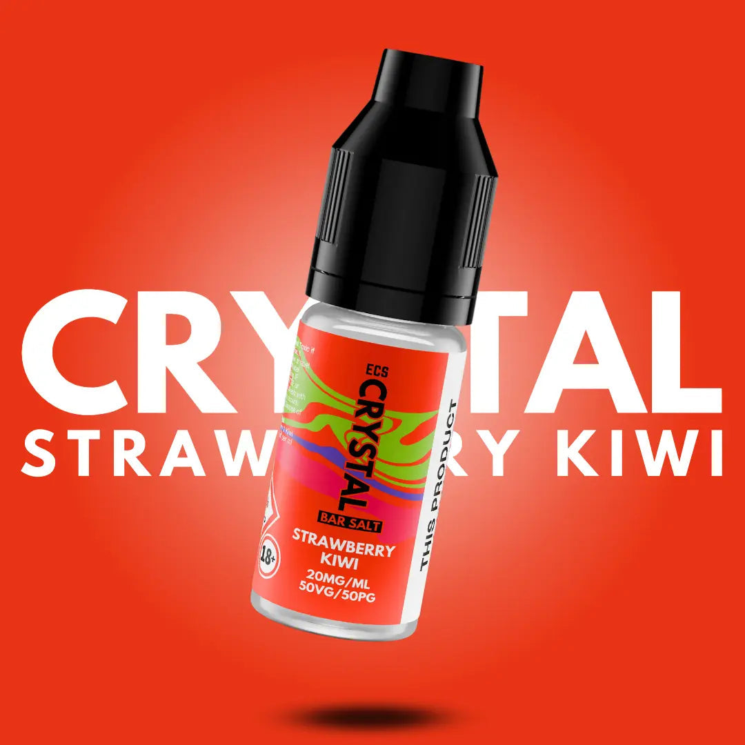 Strawberry Kiwi Crystal Bar Salts - 10ml Nic Salt E-Liquid - The E-Cig Store