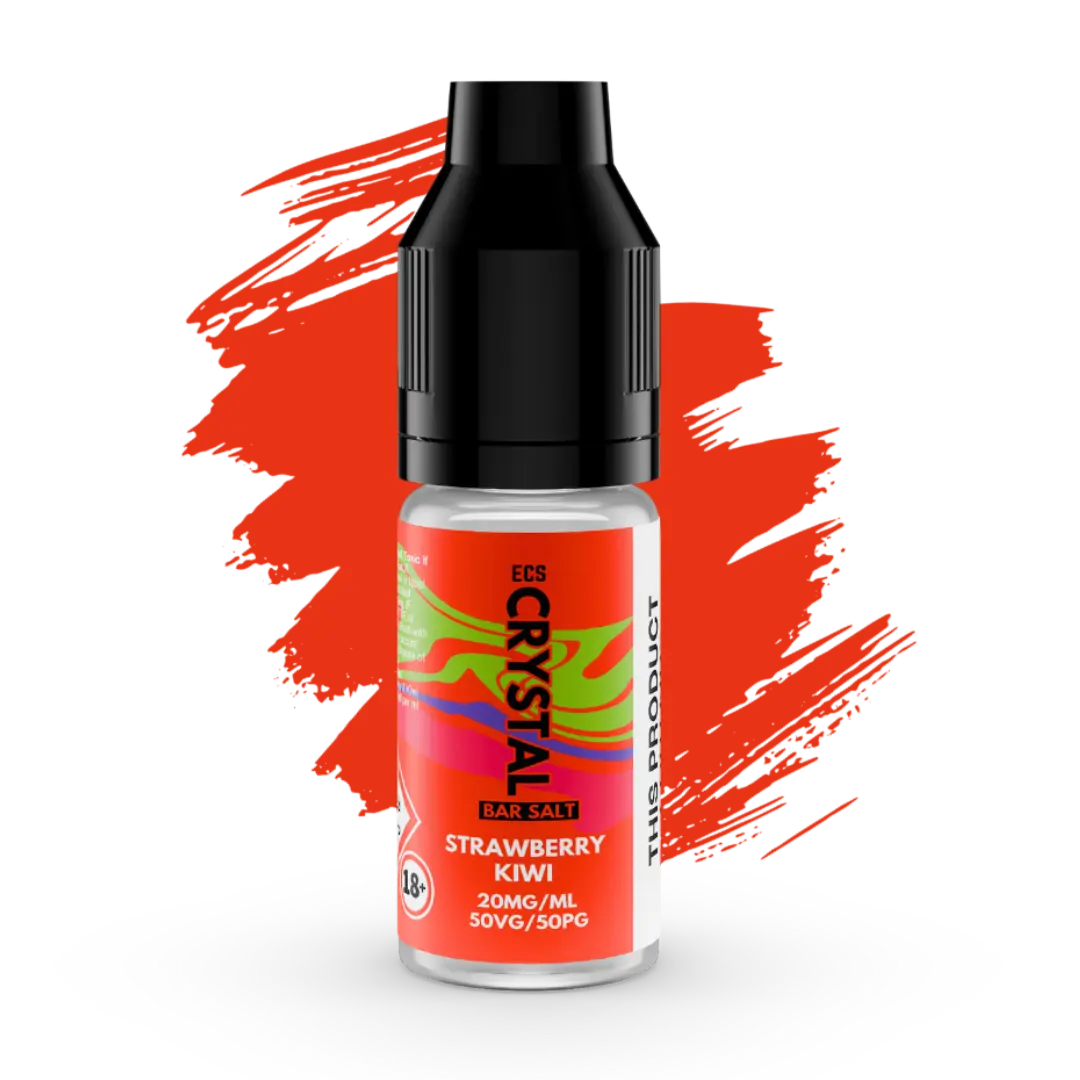 Strawberry Kiwi Crystal Bar Salts - 10ml Nic Salt E-Liquid - The E-Cig Store