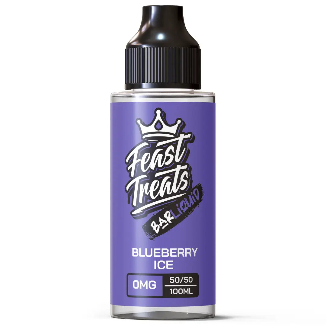 Blueberry Ice by Feast Treats - 100ml Bar E-Liquid - The E-Cig Store