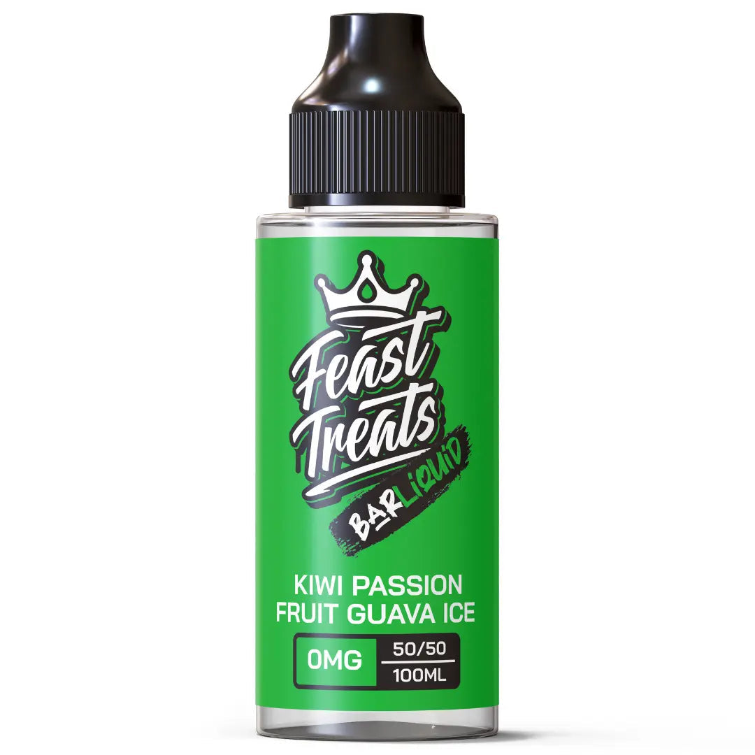 Kiwi Passionfruit Guava Ice by Feast Treats - 100ml Bar E-Liquid - The E-Cig Store