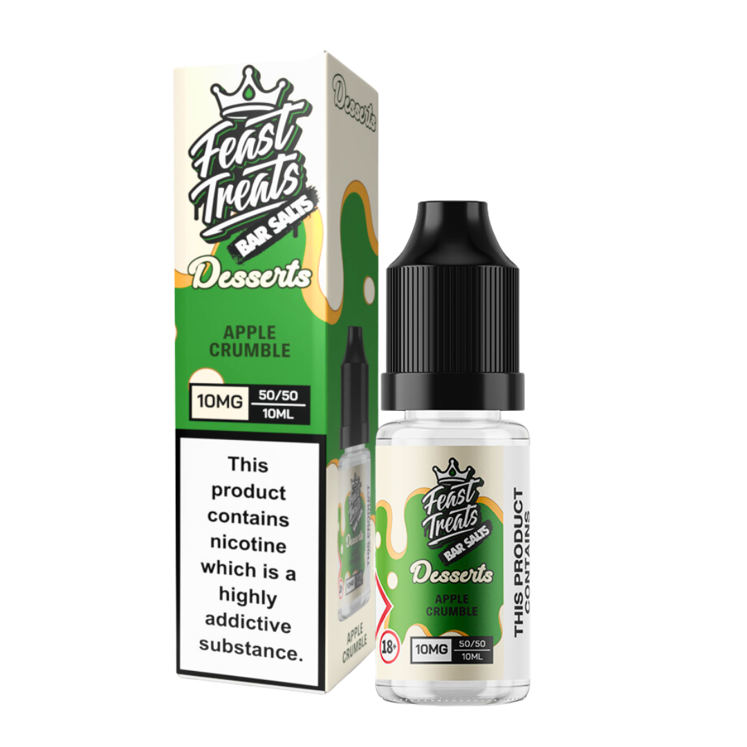 Apple Crumble Feast Treats Desserts Salts - 10ml Nic Salt E-Liquid