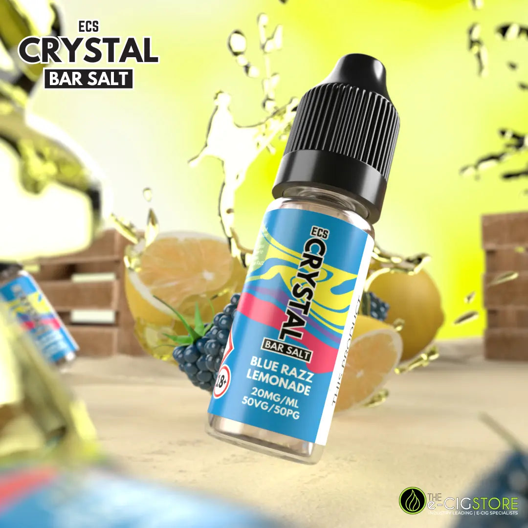 Blue Razz Lemonade Crystal Bar Salts - 10ml Nic Salt E-Liquid ECS Crystal