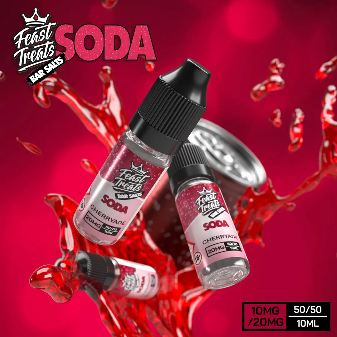 Cherryade Feast Treats Soda Bar Salts - 10ml Nic Salt E-Liquid Feast Treats