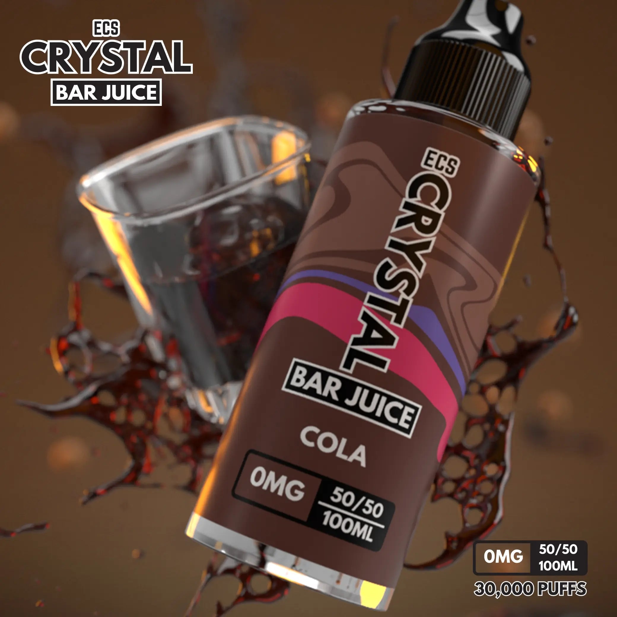 Cola Crystal Bar Juice - 100ml Bar Juice E-Liquid ECS Crystal