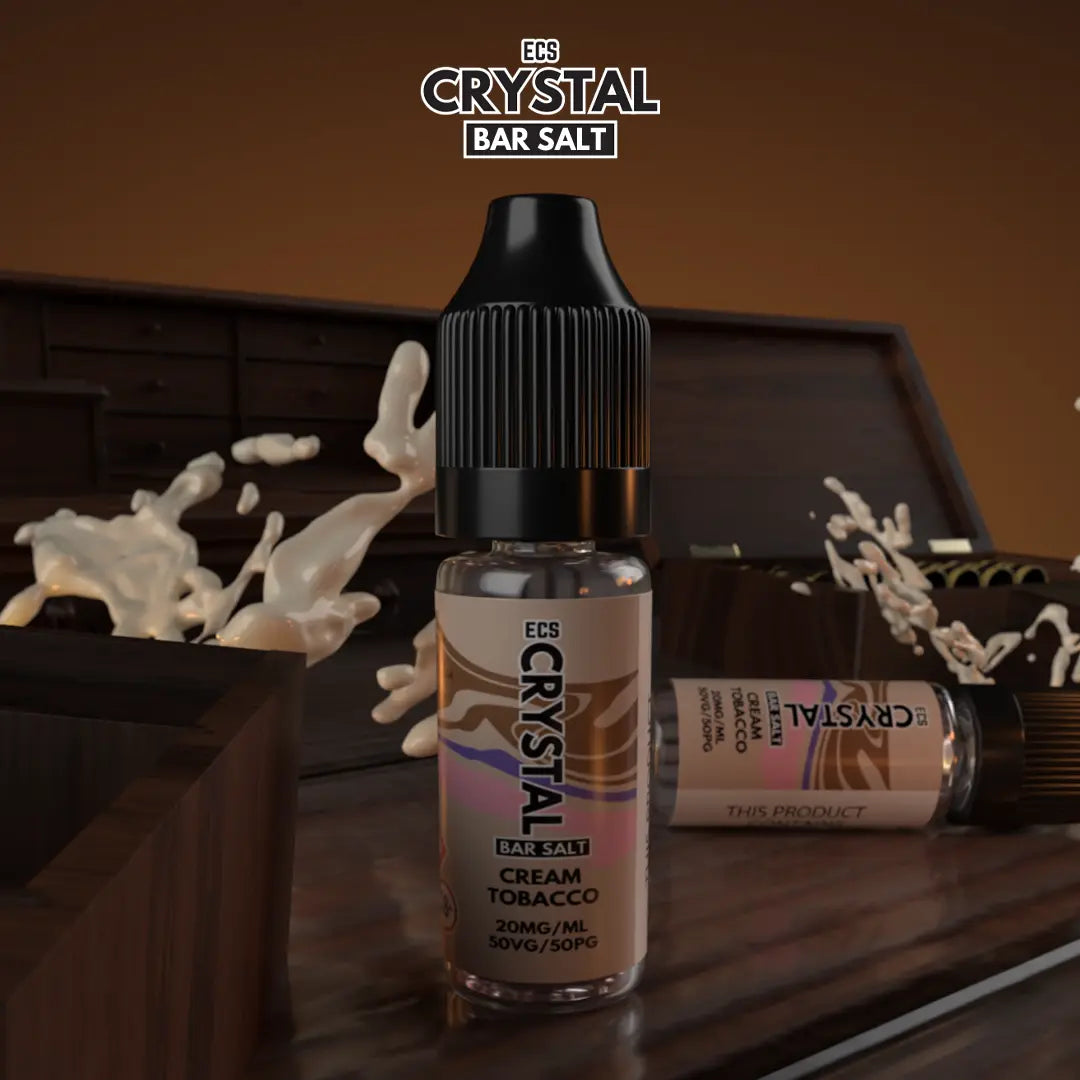 Cream Tobacco Crystal Bar Salts - 10ml Nic Salt E-Liquid ECS Crystal
