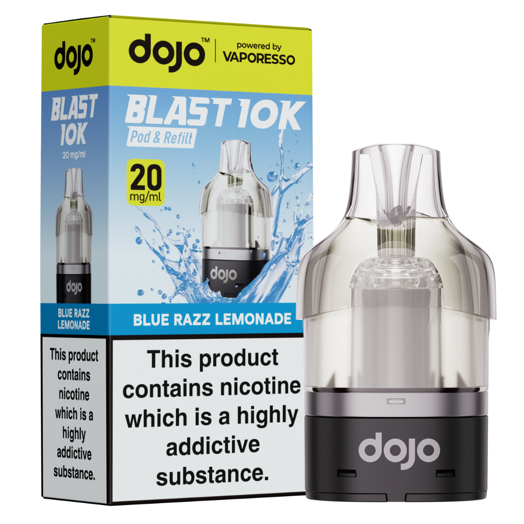Blue Razz Lemonade Vaporesso Dojo Blast 10K Refill Pack