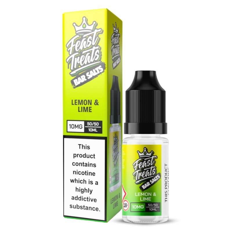 Lemon and Lime Feast Treats Bar Salts - 10ml Nic Salt E-Liquid