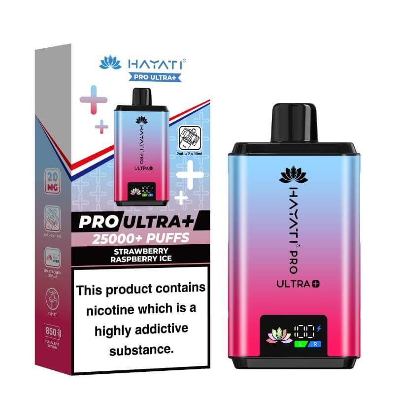  Hayati_Pro_Ultra_Plus_25K_Puff_Pod_Kit_Strawberry Raspberry ice