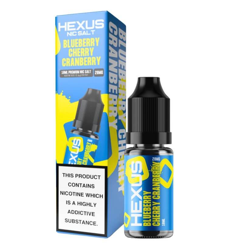 Blueberry Cherry Cranberry 10ml Nic Salt by Hexus Nic salts