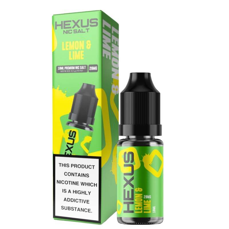 Lemon and Lime 10ml Nic Salt by Hexus Nic salts