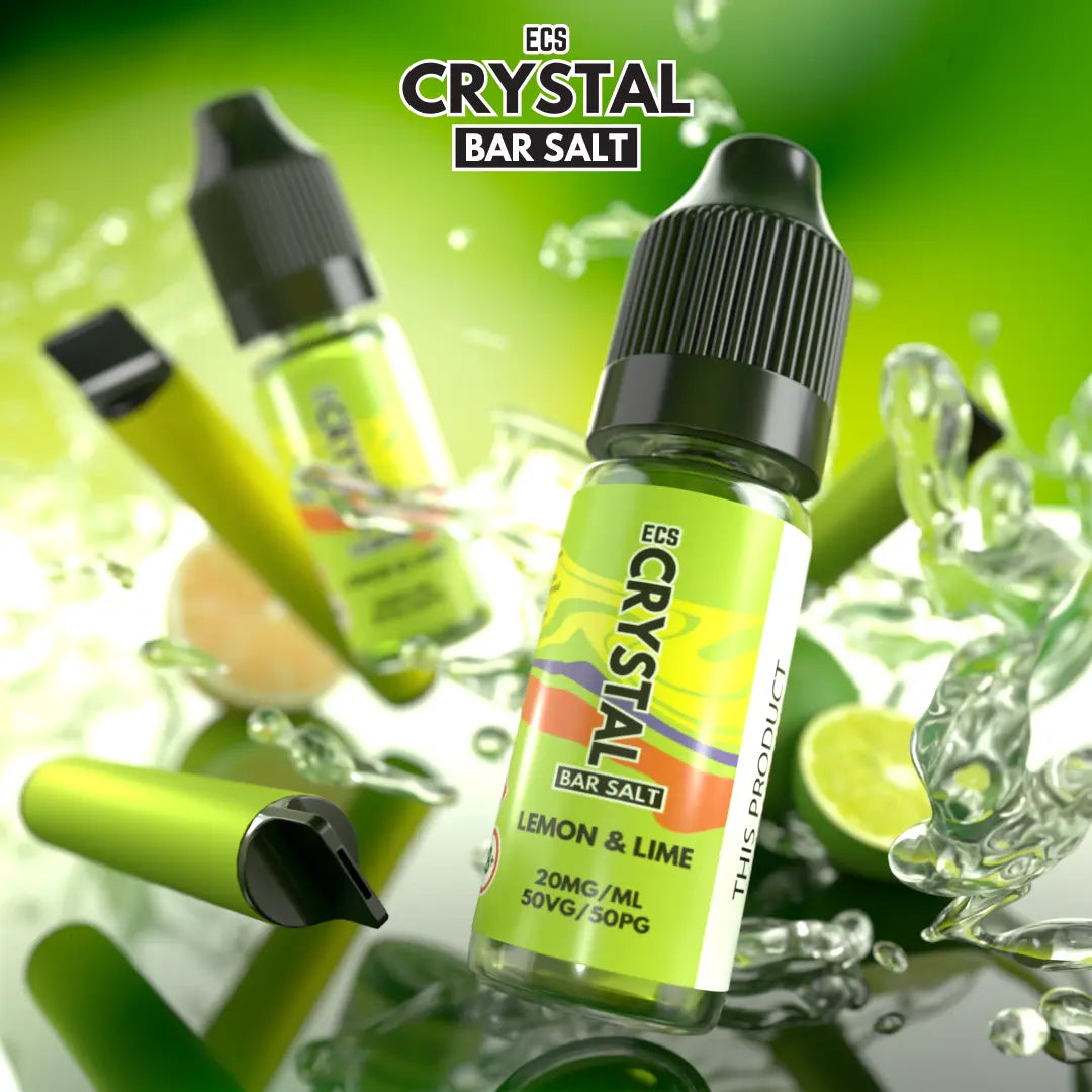Lemon & Lime Crystal Bar Salts - 10ml Nic Salt E-Liquid ECS Crystal