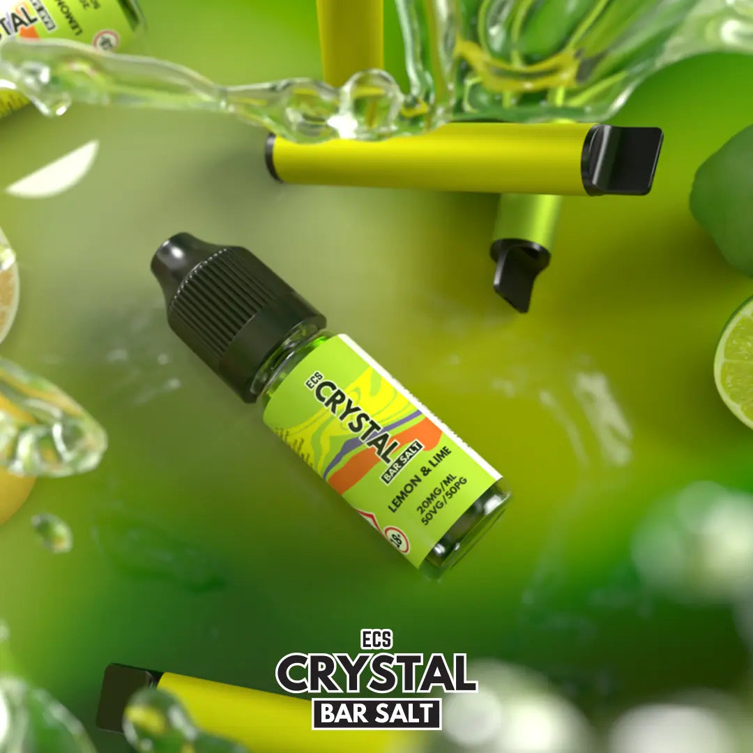 Lemon & Lime Crystal Bar Salts - 10ml Nic Salt E-Liquid ECS Crystal