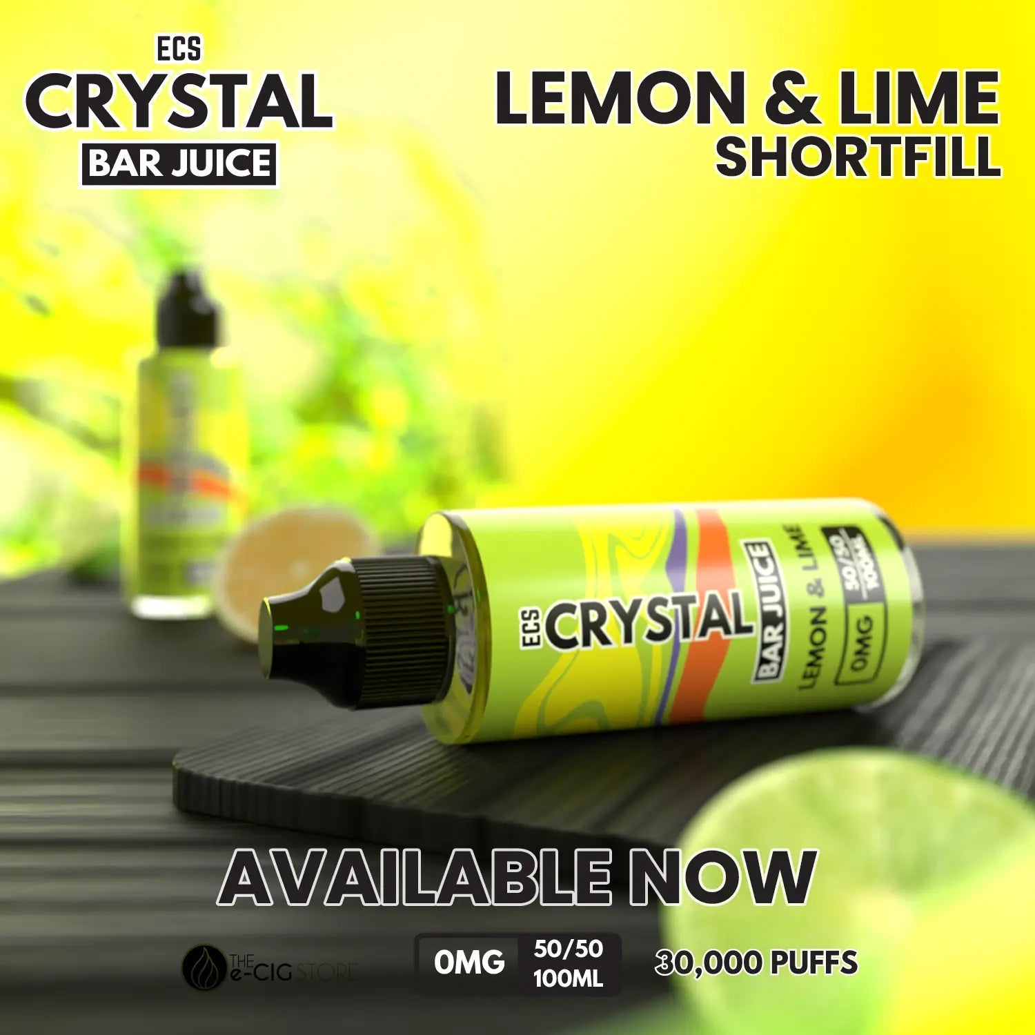 Lemon & Lime Crystal Bar Juice - 100ml Bar juice E-liquid ECS Crystal