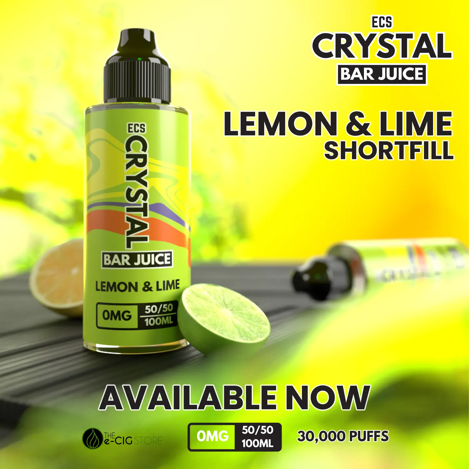 Lemon & Lime Crystal Bar Juice - 100ml Bar juice E-liquid ECS Crystal