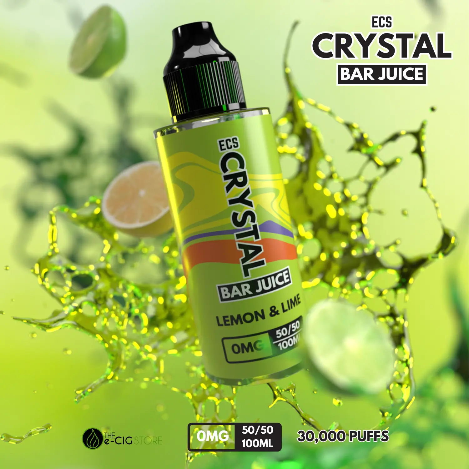 Lemon & Lime Crystal Bar Juice - 100ml Bar juice E-liquid ECS Crystal