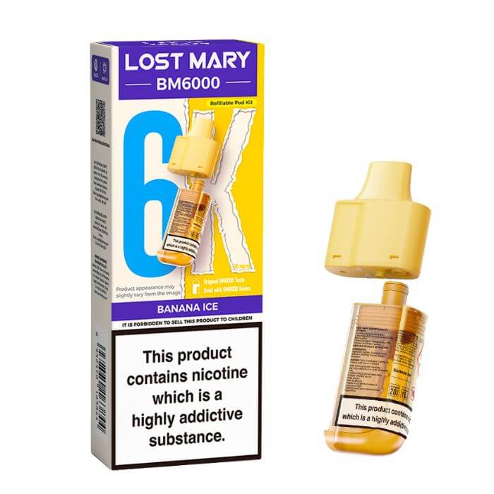Banana Ice Lost Mary BM6000 Refill Pack