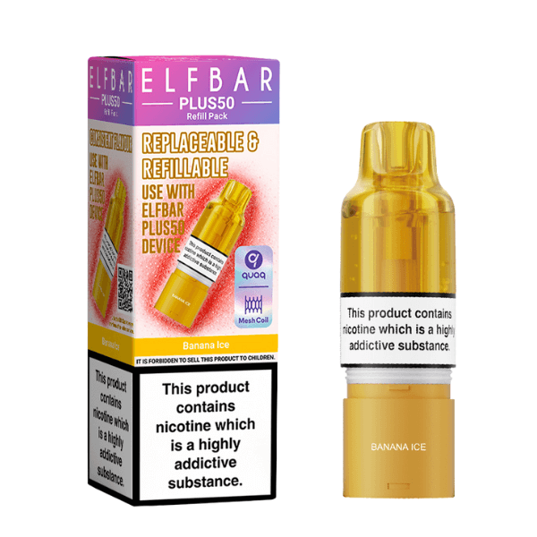 Banana Ice Elf Bar Plus 50 Refill Pack