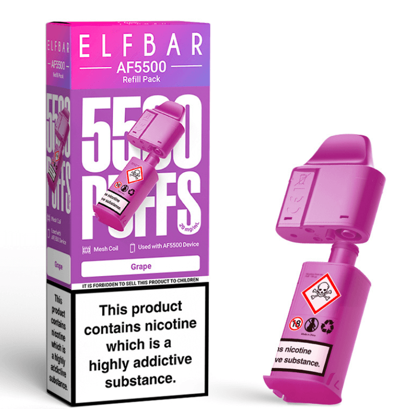 Grape Elf Bar AF5500 Prefilled Pod – 5500 Puffs