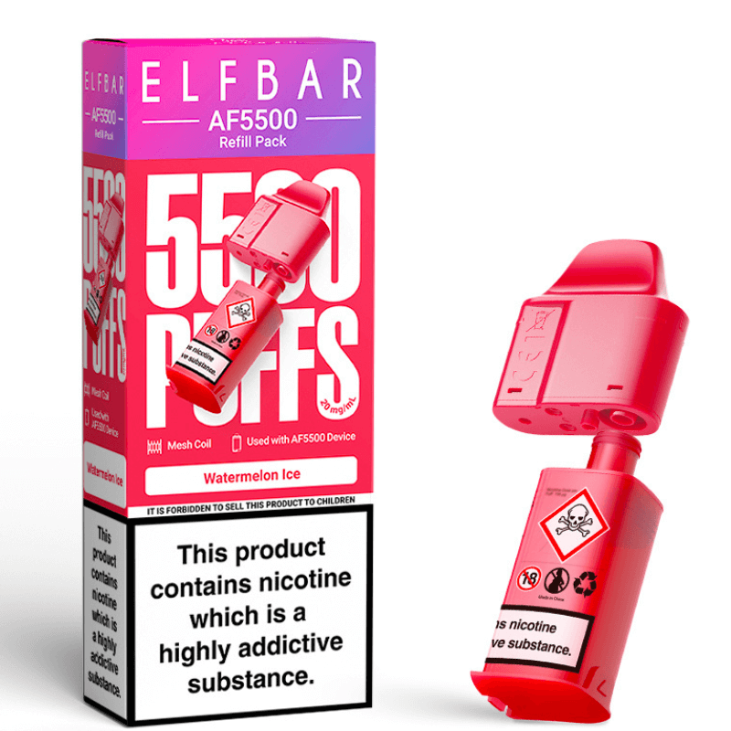 Watermelon Ice Elf Bar AF5500 Prefilled Pod – 5500 Puffs