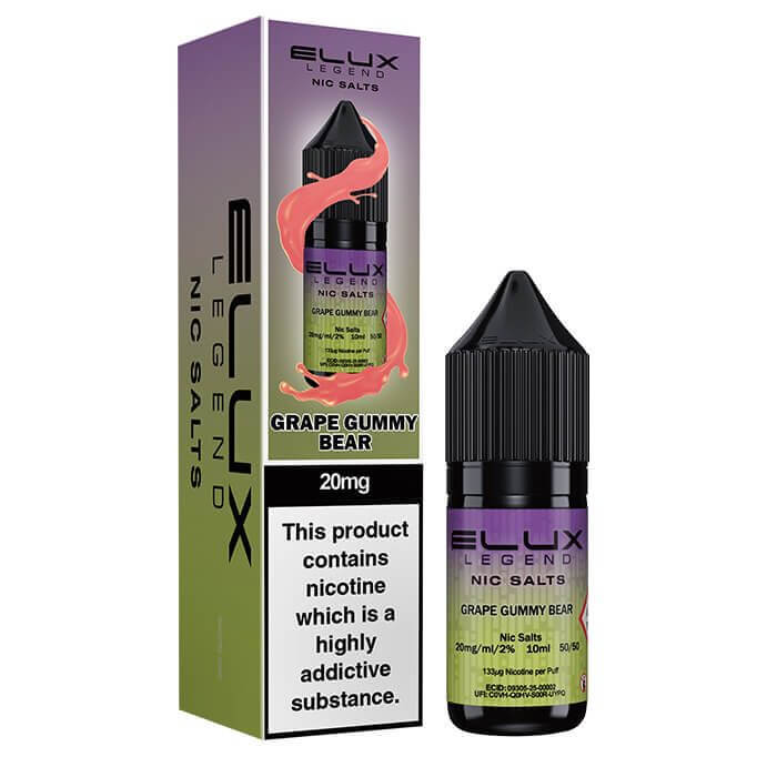Grape Gummy Bear Nic Salt E-Liquid by Elux Legend