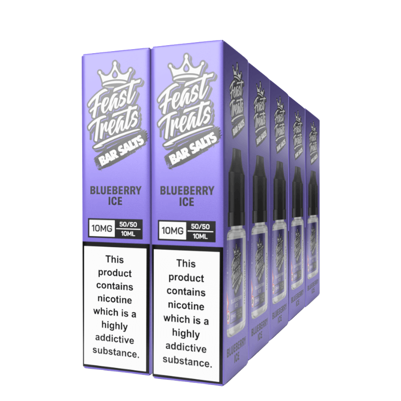 Blueberry Ice Feast Treats Nic Salts – 10 x 10ml Pack