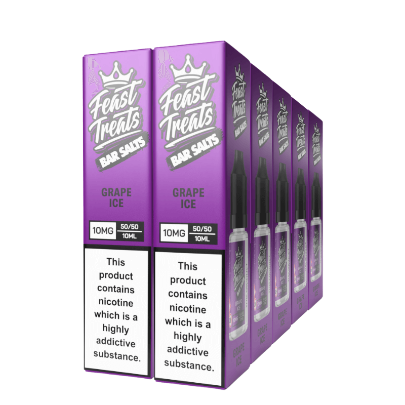 Grape Ice Feast Treats Nic Salts – 10 x 10ml Pack