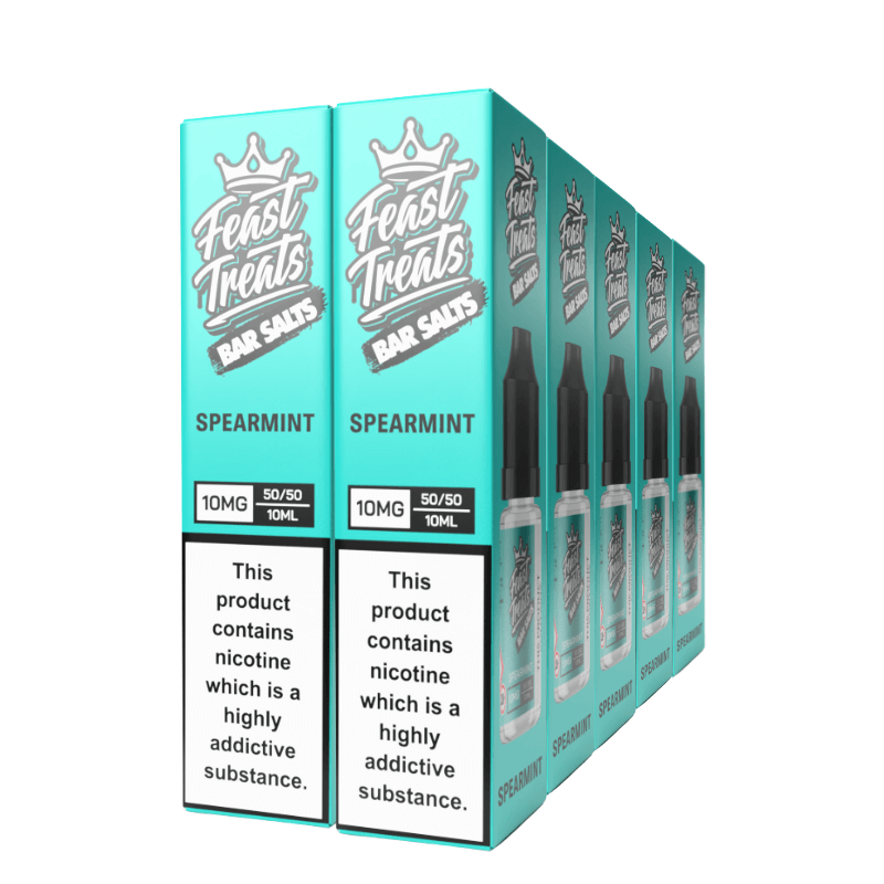 Spearmint Feast Treats Nic Salts – 10 x 10ml Pack