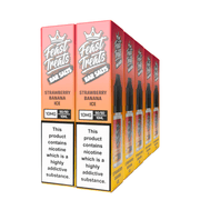 Strawberry Banana Ice Feast Treats Nic Salts – 10 x 10ml Pack