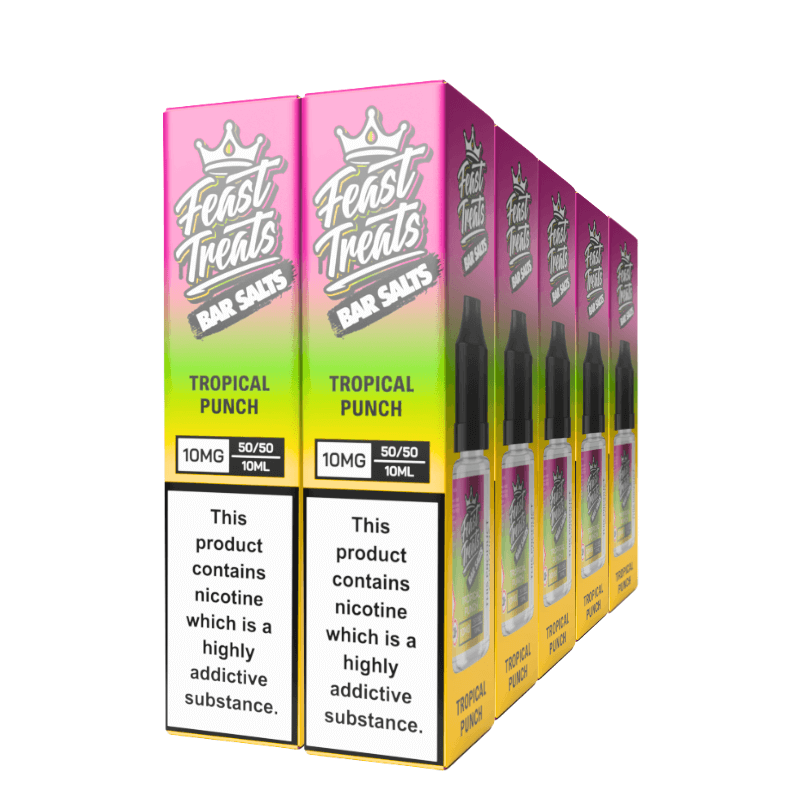 Tropical Punch Feast Treats Nic Salts – 10 x 10ml Pack