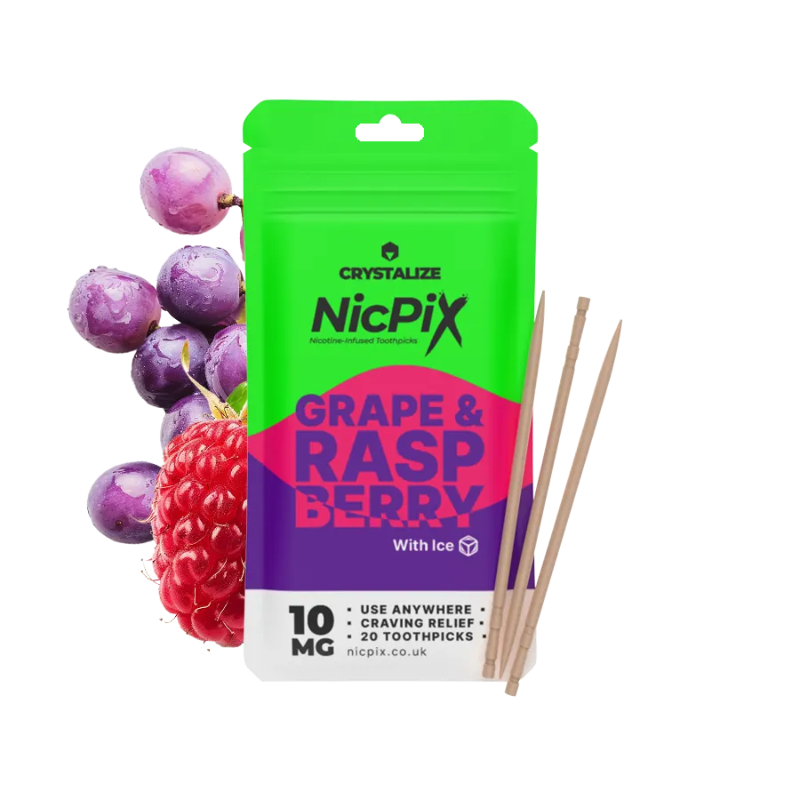 Grape Raspberry NicPix Nicotine Tooth Picks by Crystalize