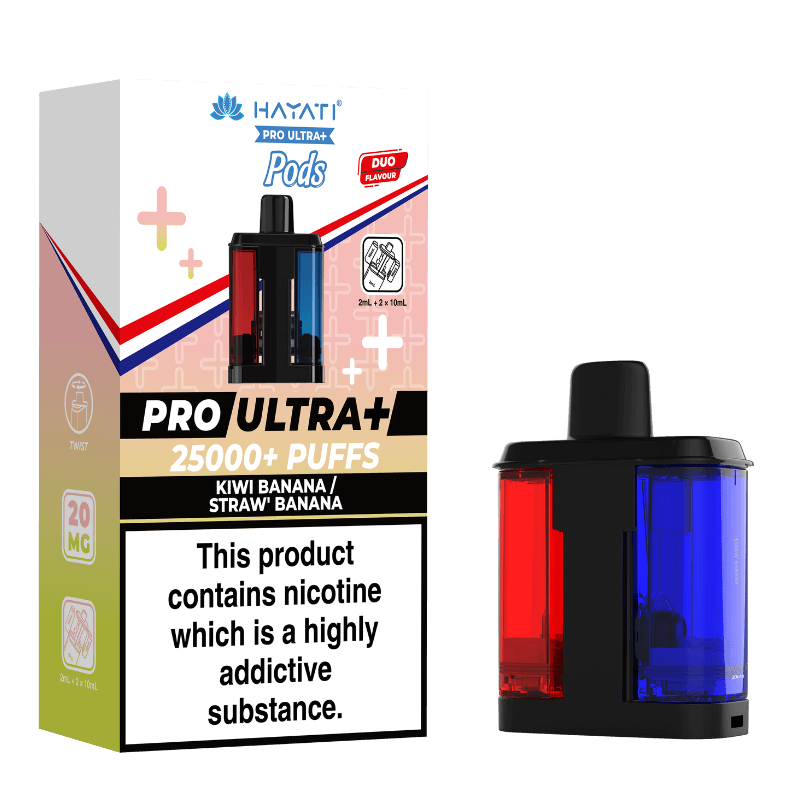 Kiwi Banana and Straw Banana Hayati Pro Ultra Plus Refill Pack