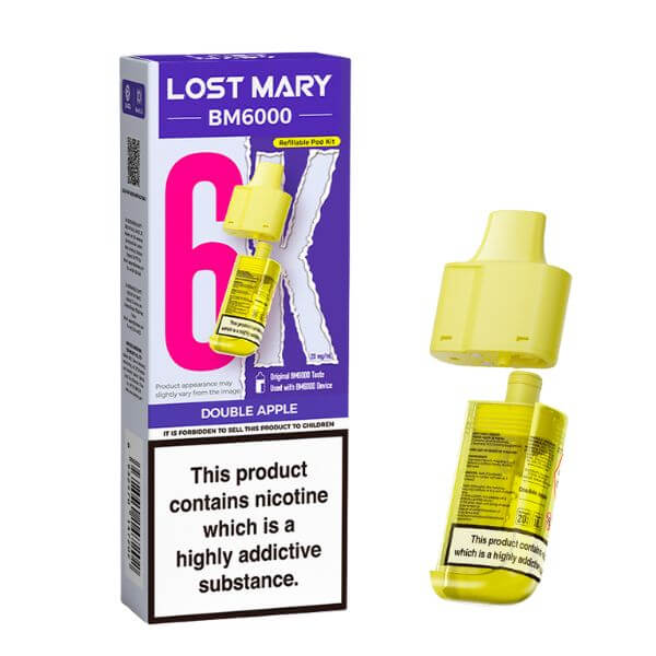 Double Apple Lost Mary BM6000 Refill Pack