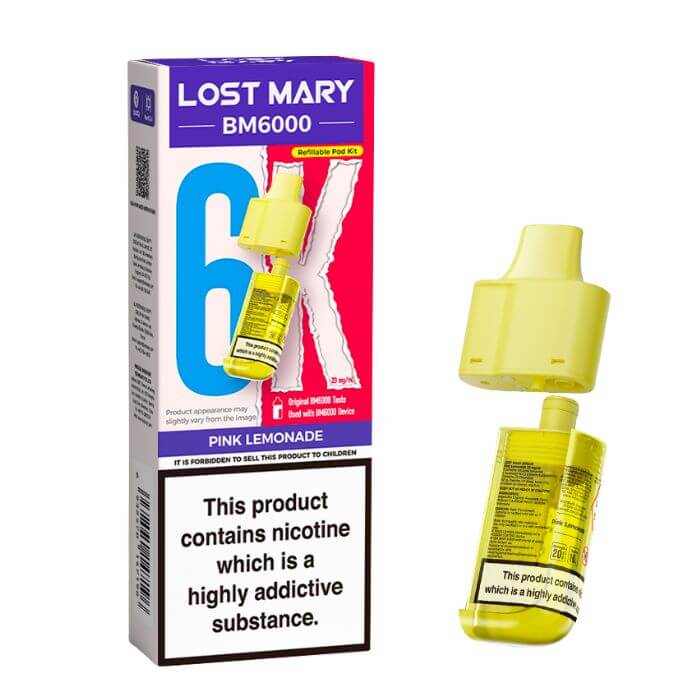 Pink Lemonade Lost Mary BM6000 Refill Pack