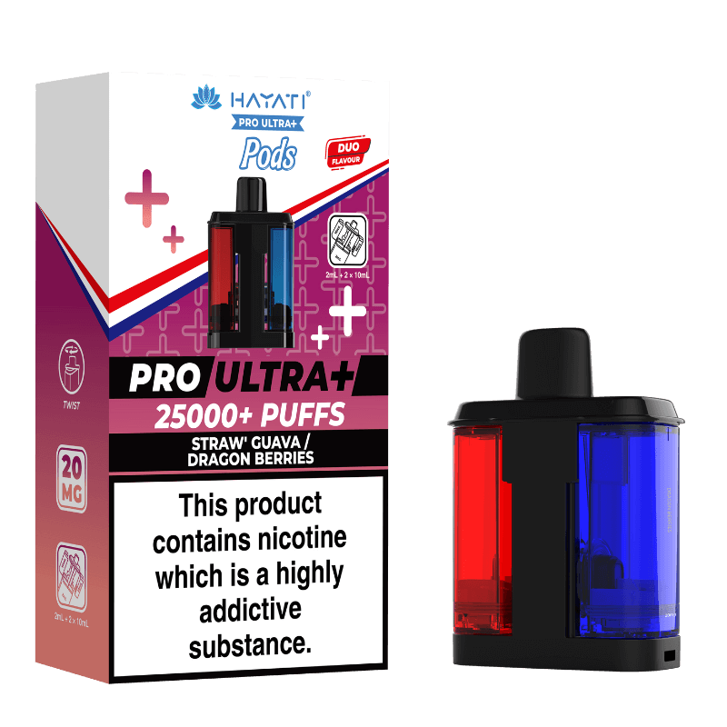 Straw Guava and Dragon Berries Hayati Pro Ultra Plus Refill Pack