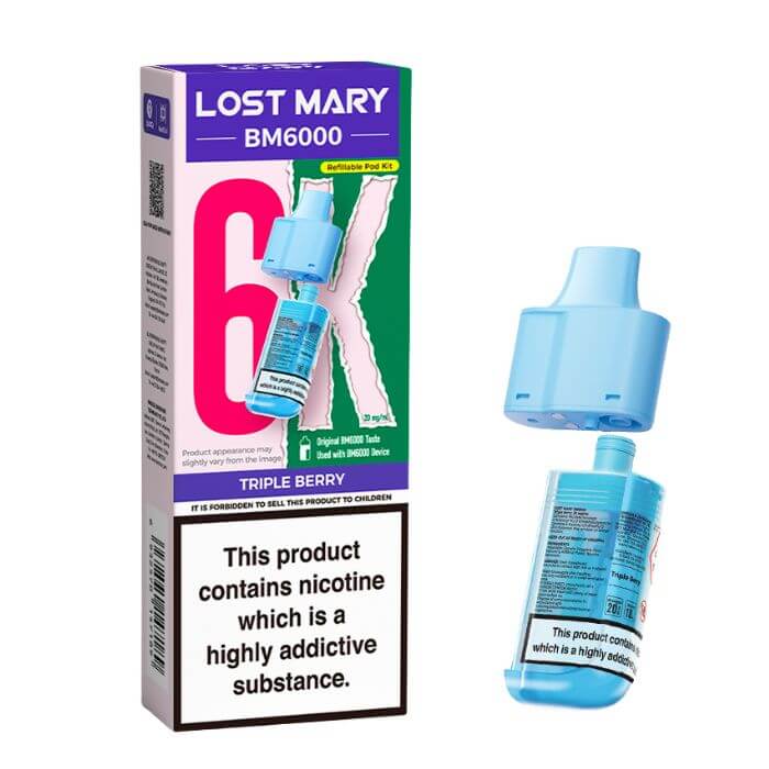 Triple Berry Lost Mary BM6000 Refill Pack